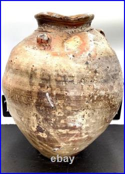 Nic Collins Stoneware Wood Fired Large Vase Studio Pottery