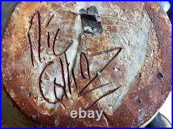 Nic Collins Stoneware Wood Fired Large Vase Studio Pottery Nic Collins Stoneware Wood Fired Large Vase Studio Pottery