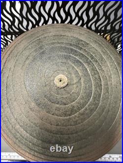 Nicholas Bernard Signed Eames Era Yellow Ceramic Studio Pottery Vase 9LARGE A16