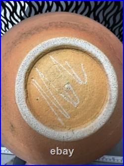 Nicholas Bernard Signed Eames Era Yellow Ceramic Studio Pottery Vase 9LARGE A16