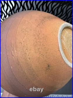 Nicholas Bernard Signed Eames Era Yellow Ceramic Studio Pottery Vase 9LARGE A16