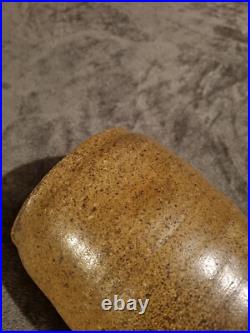 Nick Collins Large Wood fired studio pottery Devon Jug Signed 13 Tall Vgc