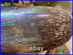 Norman Stuart Clarke Studio Art Glass Vase, Signed Dated Norman Stuart Clarke Studio Art Glass Vase, Signed Dated