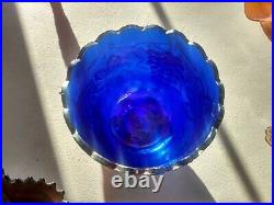 Northwood Carnival Glass Amethyst, Cobalt Blue And Marigold