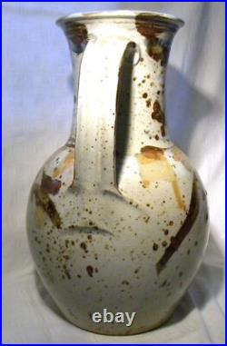Oldrich Asenbryl Welsh Studio Pottery 15.1/2 Large Pitcher / Jug / Ewer