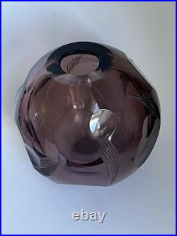 Original Studio One Off 1990's Emmanuel Babled Venini Lapilli Venice Murano Vase