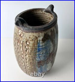 Otto and Vivika Heino Studio Pottery Vase, c1970 drip glaze Signed