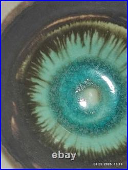 PETER WILLS Studio Bowl Potter's Seal Mark & Signature base 16.8cm Vintage