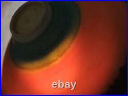 PETER WILLS Studio Bowl Potter's Seal Mark & Signature base 17cm Vintage