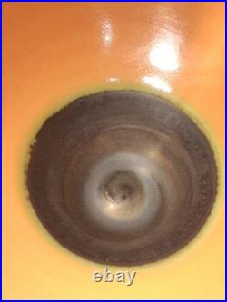 PETER WILLS Studio Bowl Potter's Seal Mark & Signature base 17cm Vintage
