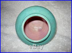 PISGAH FOREST Studio Pottery Vase Crystalline Cream Green Pink STEPHEN 1948 NC