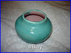 PISGAH FOREST Studio Pottery Vase Crystalline Cream Green Pink STEPHEN 1948 NC