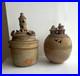 Pair_Studio_Art_Pottery_Ceramic_Lidded_Vases_Brown_Beige_Signed_PH_Mark_01_dprf