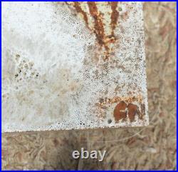 Pair of vintage studio pottery tiles with fossil fish decoration 6 Hensman