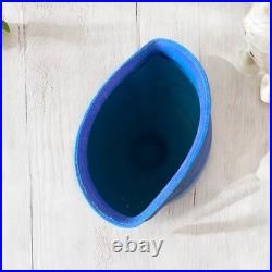 Paul Spence Studio Ceramic Art Pottery. Blue. Abstract. Marked