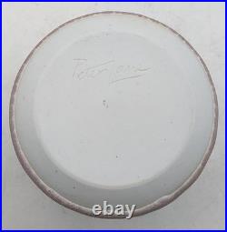 Peter Lane Studio Pottery Porcelain Ovoid Vase 20th Century