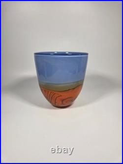 Peter Layton British Studio Glass Mirage Vessel
