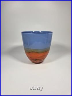 Peter Layton British Studio Glass Mirage Vessel