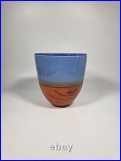 Peter Layton British Studio Glass Mirage Vessel