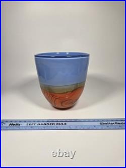 Peter Layton British Studio Glass Mirage Vessel