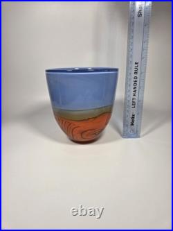 Peter Layton British Studio Glass Mirage Vessel
