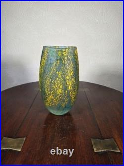 Peter Layton British Studio Glass Vase Signed
