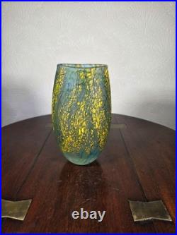 Peter Layton British Studio Glass Vase Signed