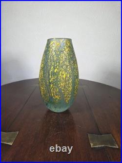 Peter Layton British Studio Glass Vase Signed