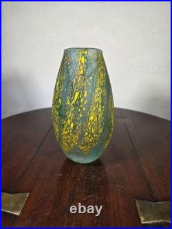 Peter Layton British Studio Glass Vase Signed