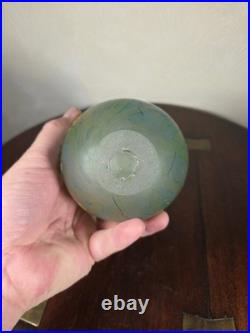 Peter Layton British Studio Glass Vase Signed