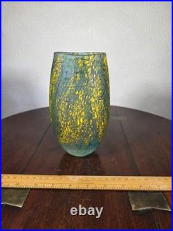 Peter Layton British Studio Glass Vase Signed