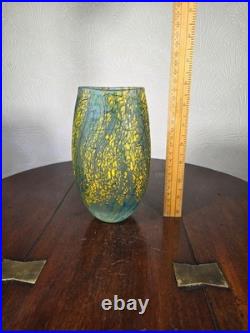 Peter Layton British Studio Glass Vase Signed