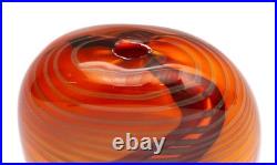 Peter Layton Paradiso pattern studio glass stoneform vase, signed