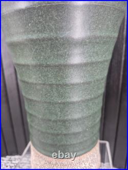 Peter Shearer Studio Pottery Vase NZ Tidal Series Green Celadon & Crackle