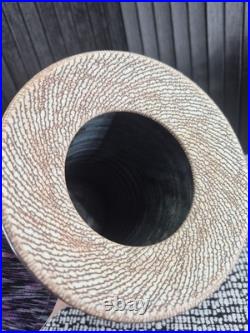 Peter Shearer Studio Pottery Vase NZ Tidal Series Green Celadon & Crackle