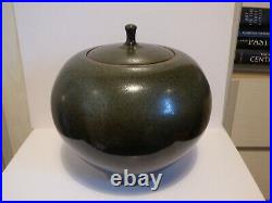 Peter Sparrey Large Lidded Pottery Jar 21 Cms