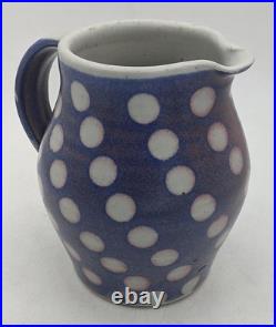 Peter Starkey Studio Pottery Polka Dot Jug / Pitcher 20th Century