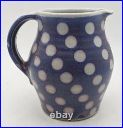 Peter Starkey Studio Pottery Polka Dot Jug / Pitcher 20th Century