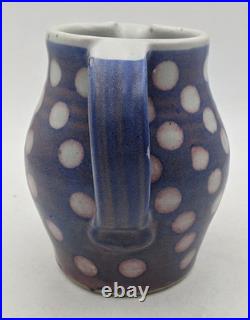Peter Starkey Studio Pottery Polka Dot Jug / Pitcher 20th Century