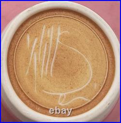 Peter Wills Small Studio Pottery Pink & Bronze Porcelain Bowl