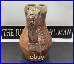 Phil Rogers Green Ash Salt Glazed With Incised Decoration Jug Studio Pottery