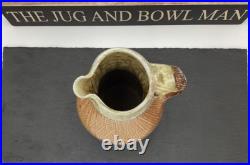 Phil Rogers Green Ash Salt Glazed With Incised Decoration Jug Studio Pottery