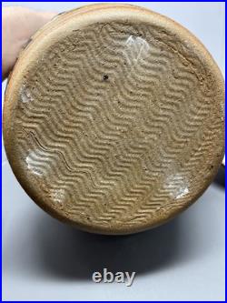 Phil Rogers Large Stoneware Lidded Vase Incised Fluting Ash Glaze 34cm #2401