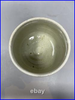 Phil Rogers Stoneware Yunomi Salt glaze & Feldspar & Impressed Decoration #2467 Phil Rogers Stoneware Yunomi Salt glaze & Feldspar & Impressed Decoration #2467