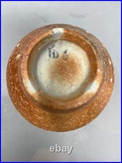 Phil Rogers Stoneware Yunomi Salt glaze & Feldspar & Impressed Decoration #2467 Phil Rogers Stoneware Yunomi Salt glaze & Feldspar & Impressed Decoration #2467
