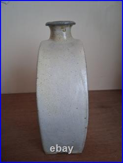 Phil Rogers Studio Pottery Ash Salt Glazed Stoneware Slab Built Vase