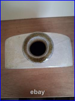 Phil Rogers Studio Pottery Ash Salt Glazed Stoneware Slab Built Vase