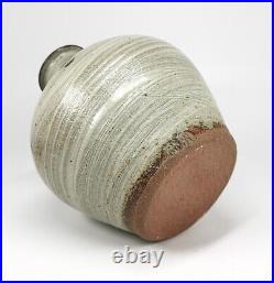 Phil Rogers Studio Pottery Ash and Hakame Glaze Vase Tenmoku Brush Decoration Phil Rogers Studio Pottery Ash and Hakame Glaze Vase Tenmoku Brush Decoration