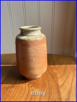 Phil Rogers Wood Fired Studio Pottery Vase, Perfect Condition. Leach Interest Phil Rogers Wood Fired Studio Pottery Vase, Perfect Condition. Leach Interest