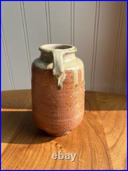 Phil Rogers Wood Fired Studio Pottery Vase, Perfect Condition. Leach Interest Phil Rogers Wood Fired Studio Pottery Vase, Perfect Condition. Leach Interest